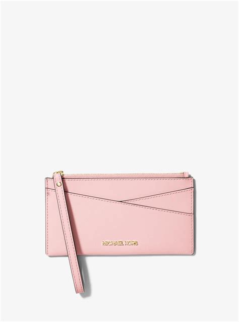 jet set wristlet michael kors|michael kors leather wristlet.